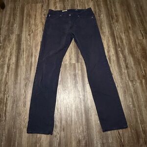 AG Adriano Goldschmied The Graduate Chinos Men's 34x36 Tailored Leg Blue Charcoa